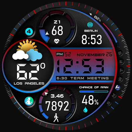 PER009 Sport Watch Face Mesa screenshot 34