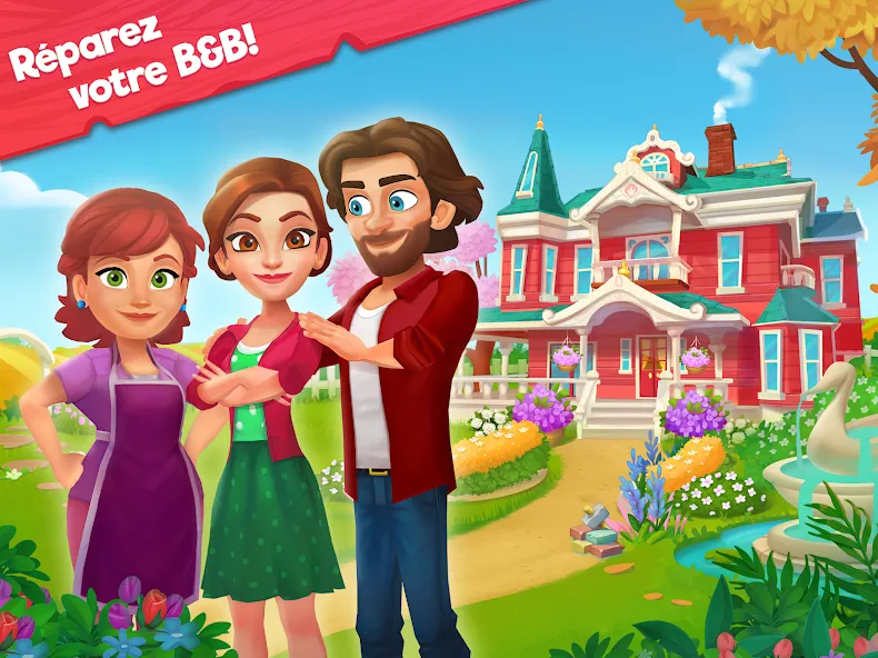 Delicious B&B: Decor & Match 3 screenshot 9