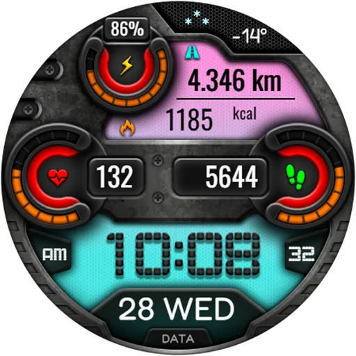 Digital VONTA URX20 Watch face screenshot 22