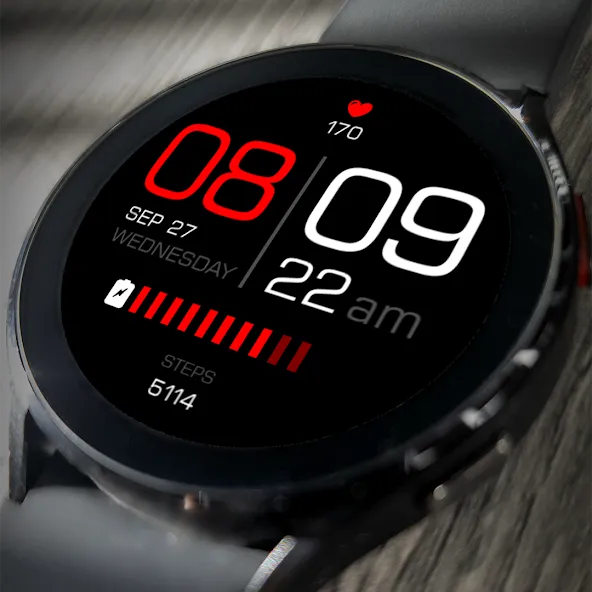 Key075 Modern Watch Face screenshot 1