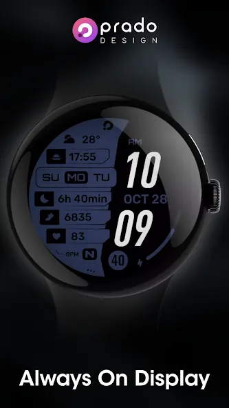 PRADO 39 Digital Watch Face screenshot 6