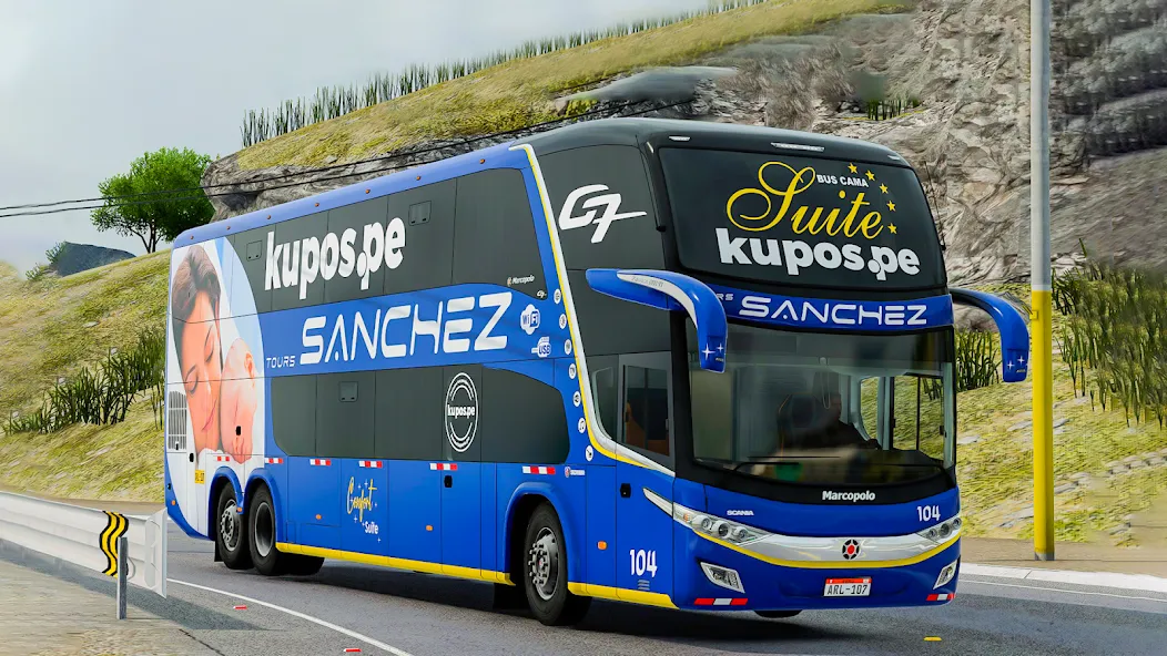 US Highway Bus drive 3D Game screenshot 2