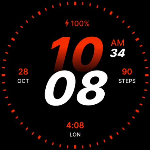 Speed Digital Watch Face screenshot 5