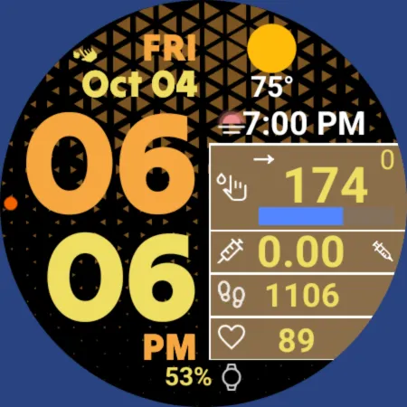 GDC-201 Diabetes Watch Face screenshot 7