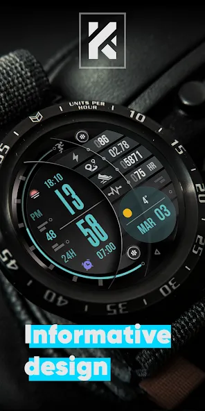KF178 WATCH FACE screenshot 3