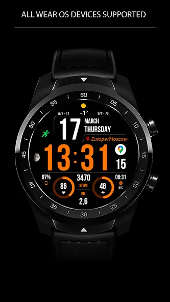 WFP 241 Digital watch face screenshot 6