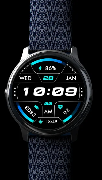 Oled - Digital v6 | watch face screenshot 1
