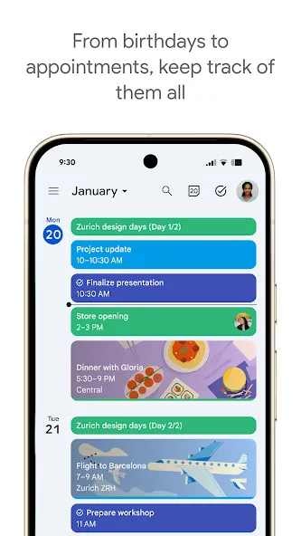 Google 日历 screenshot 1