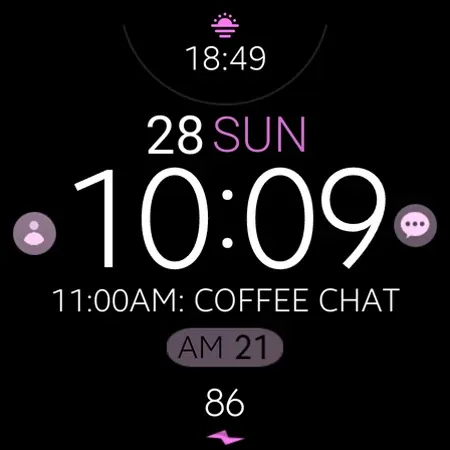 Battery Rose Gold watch face screenshot 10
