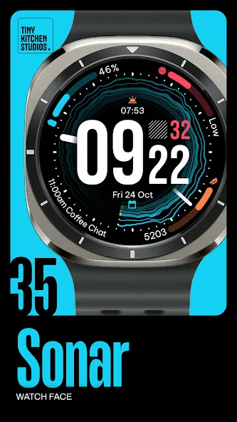 TKS 35 Sonar Watch Face screenshot 1