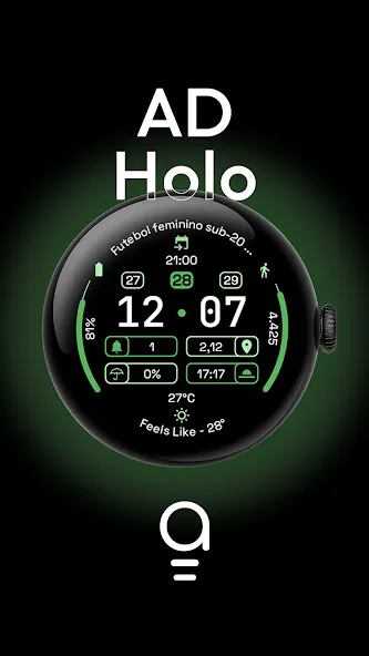 AD Holo - Watch Face screenshot 1
