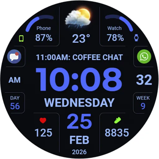WFP 346 Digital watch face screenshot 48