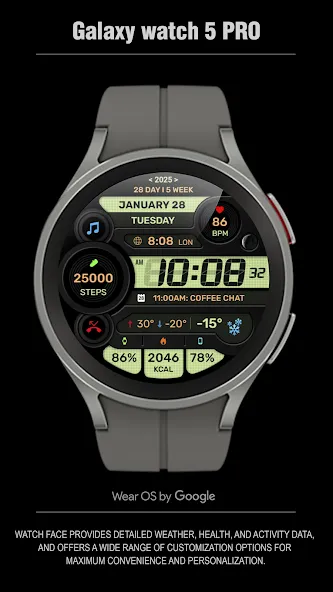 WFP 299 Digital watch face screenshot 7