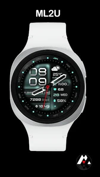 ML2U 350b Hybrid Watch Face screenshot 1