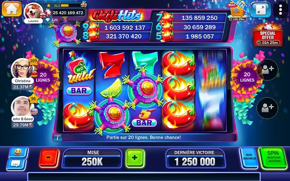 Huuuge Casino en ligne 777 screenshot 13