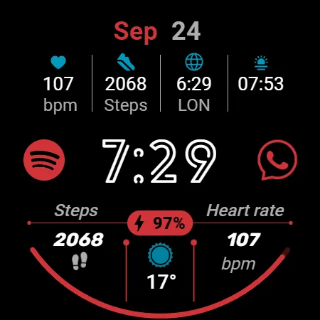 Digital Watchface D17 screenshot 27