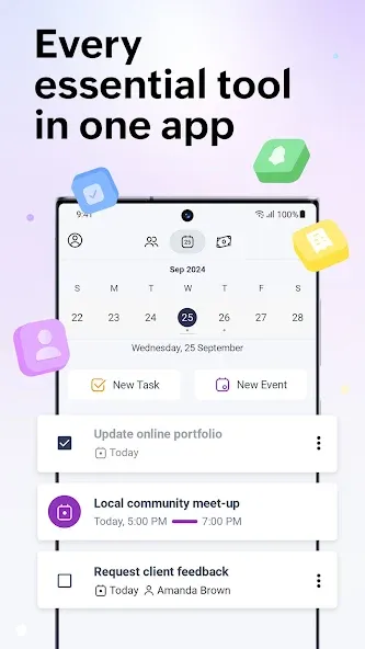 Zoho Solo - To do, CRM, bills screenshot 1
