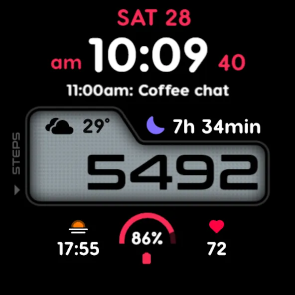PRADO 73 Digital Watch Face screenshot 8