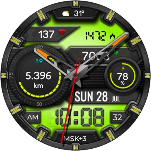 Hybrid PRALAX WS19 Watch face screenshot 19