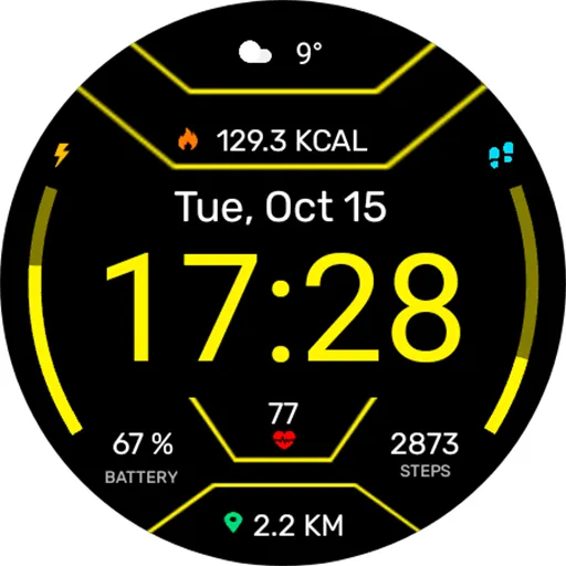 Digital Mites Watch face screenshot 15