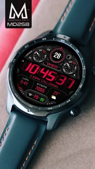 MD258 Digital watch face screenshot 4
