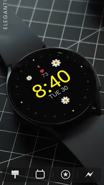 Flower Animated watch face screenshot 3