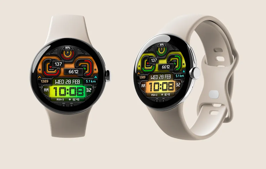 Digital BUBAS URX17 Watch face screenshot 2
