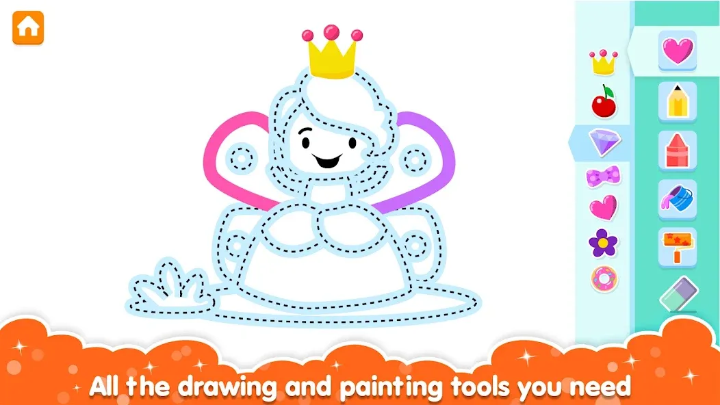 Coloring and Drawing For Girls screenshot 2