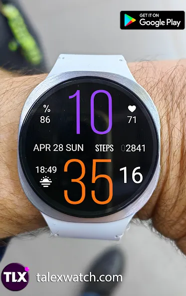 Gold n Color Daily Watch Face screenshot 2
