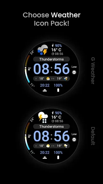 Just Weather: Watch Face screenshot 6