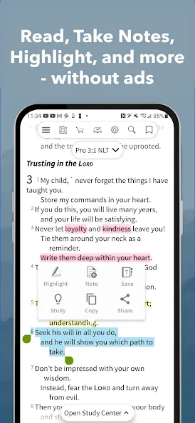 Message Bible by Olive Tree screenshot 1
