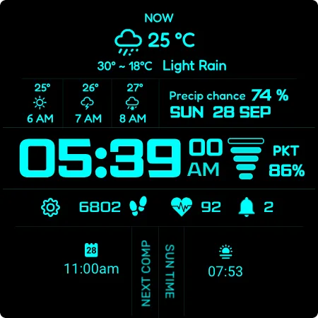 Sci-Fi Max Watch Face screenshot 15