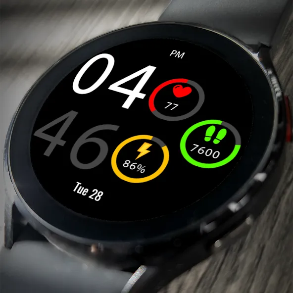 Key043 Digital Watch Face screenshot 1