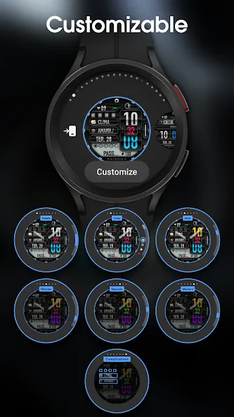 PRADO 06 Hybrid Watch Face screenshot 3