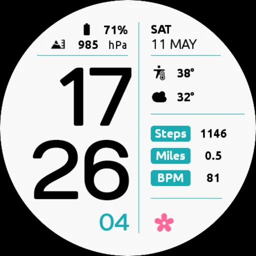 EXD043L: Digital Watch Face screenshot 29