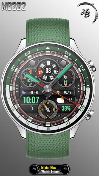Hybrid Watch Face MB382 screenshot 2