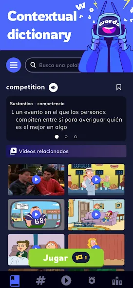 Learn English with TV: Wordbox screenshot 2