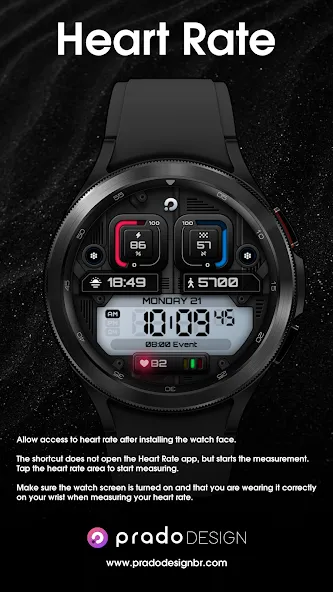 PRADO X96 Digital Watch Face screenshot 6