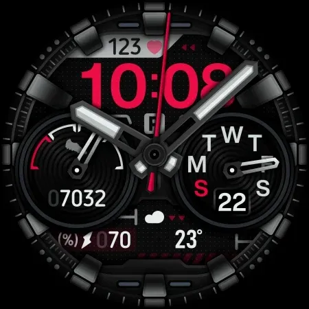 SH042 Watch Face, WearOS watch screenshot 12