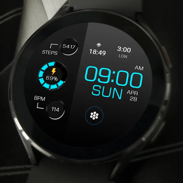 Key WF20 Digital Watch Face screenshot 5