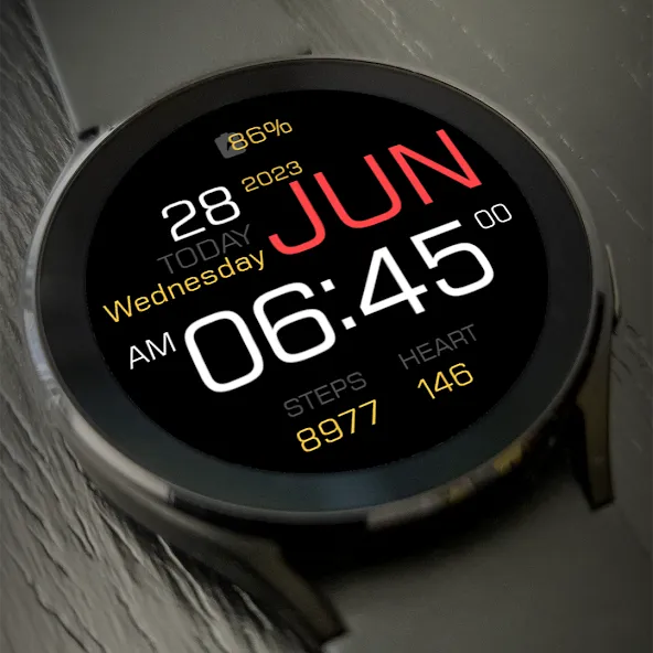 Key090 Digital Watch Face screenshot 2
