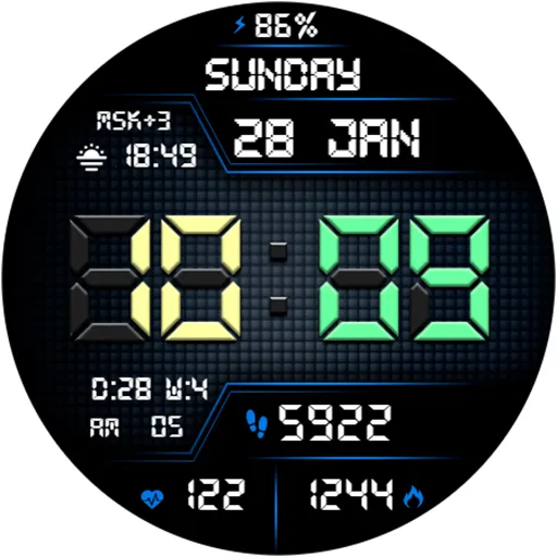 DIGI SARUMI URX74 Watch face screenshot 18