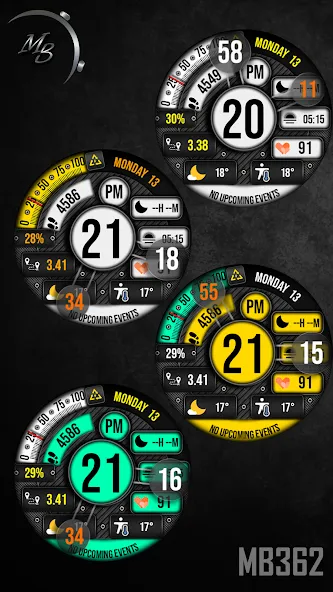 Hybrid Watch Face MB362 screenshot 7