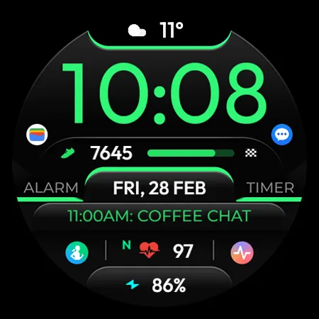 TVV Sport 6 Digital Watch Face screenshot 9