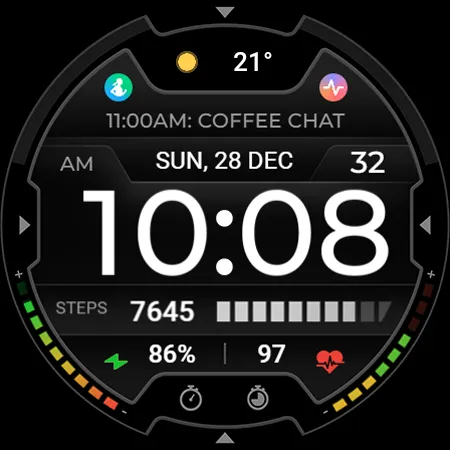 TVV Sport 9 Digital Watch Face screenshot 7