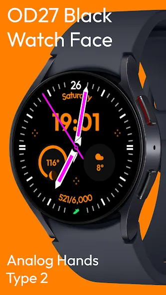 OD27 Black Watch Face screenshot 18