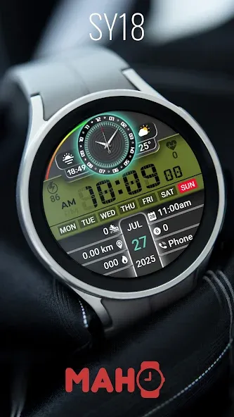 SY18 Watch Face for Wear OS screenshot 2
