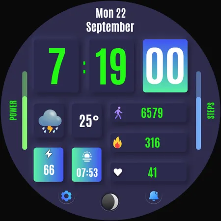 Baku Digital Watch Face screenshot 33