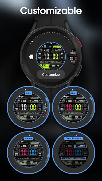 PRADO 05 Digital Watch Face screenshot 5