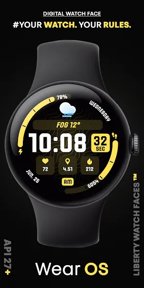 MARATHON Digital Watch Face screenshot 3